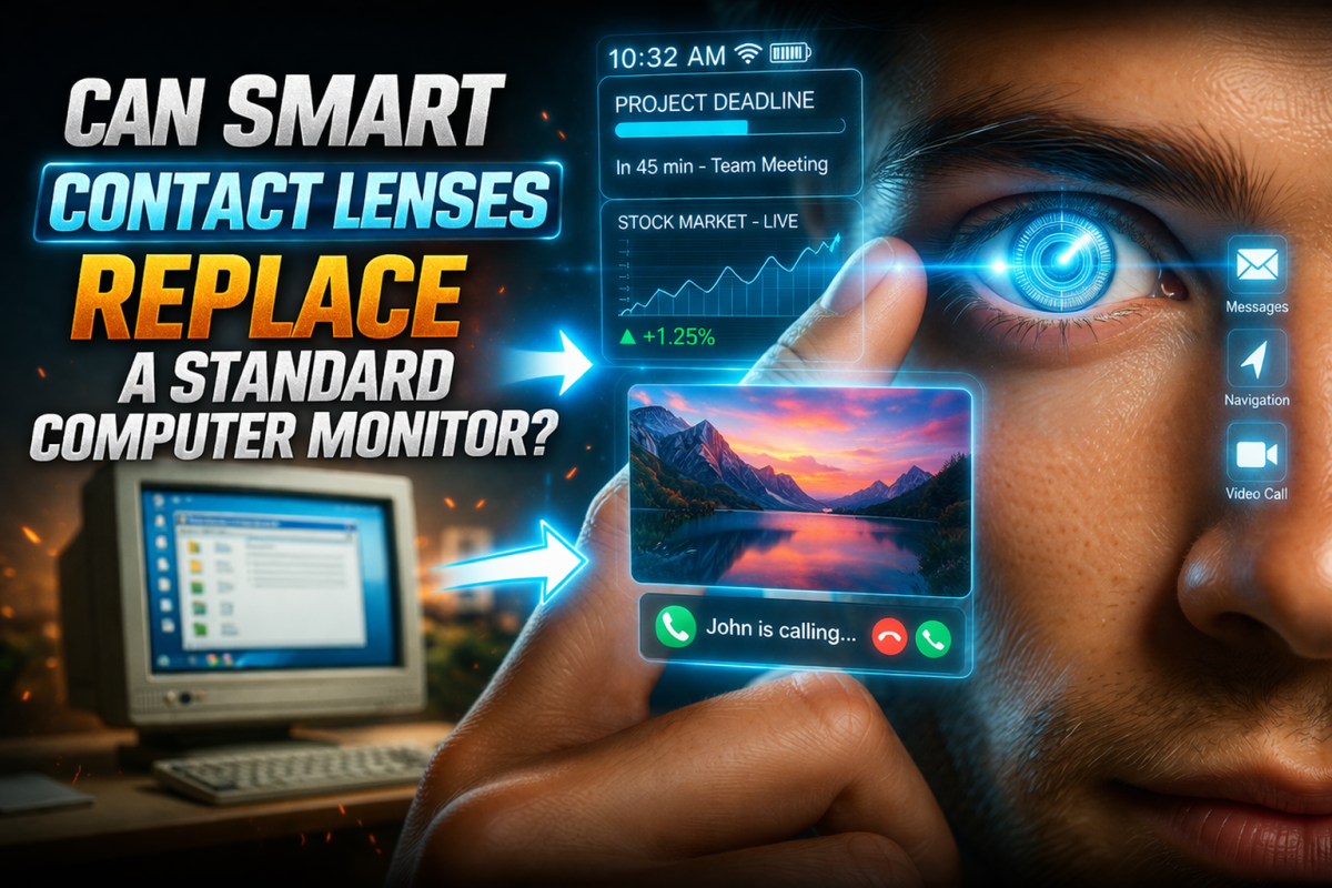 Contact Lens Computer Display Can Smart Contact Lenses replace a standard computer monitor? | Quizzes ...